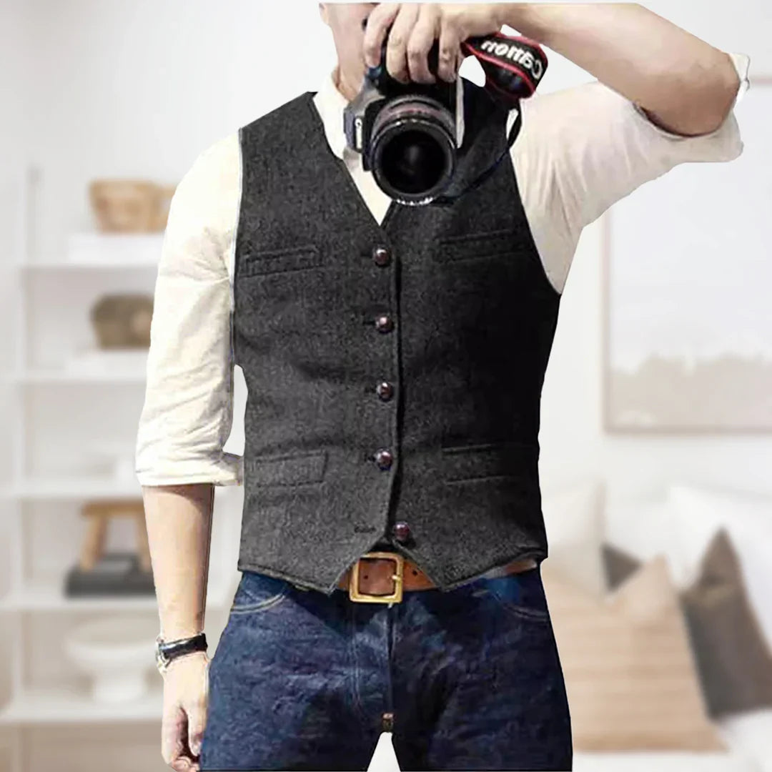 Rayan | Pull sans manches vintage pour homme