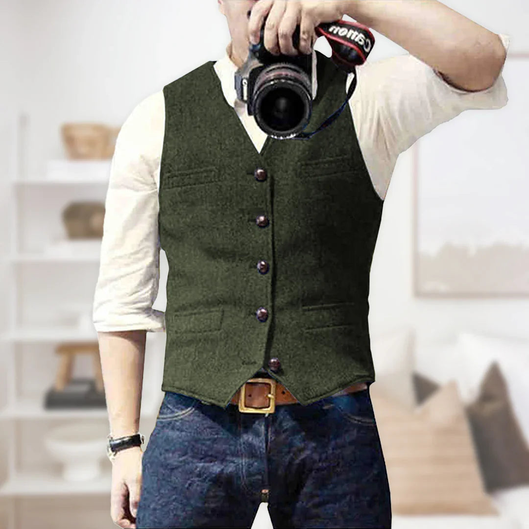 Rayan | Pull sans manches vintage pour homme