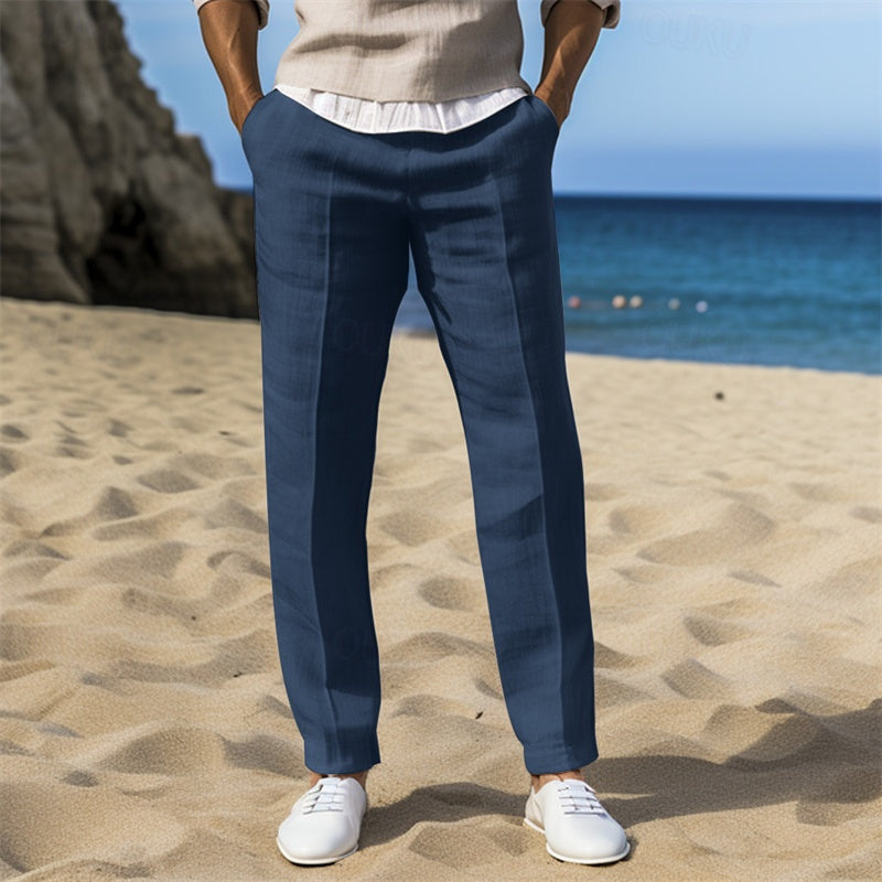 Pierre – Pantalon D'Été En Lin Pour Homme