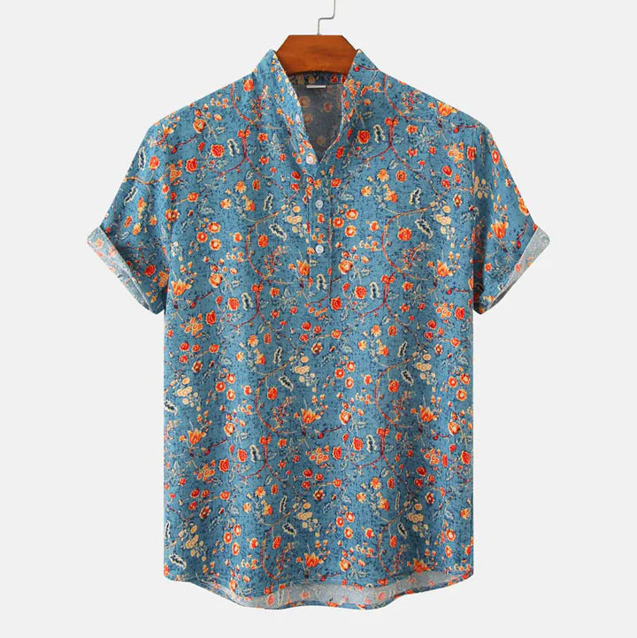 Chemise Henley Imprimée Élégante