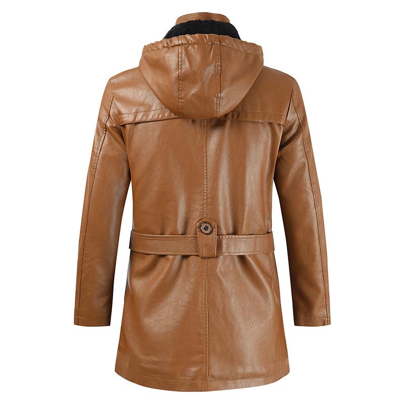 Paul - Veste en Cuir avec Capuche