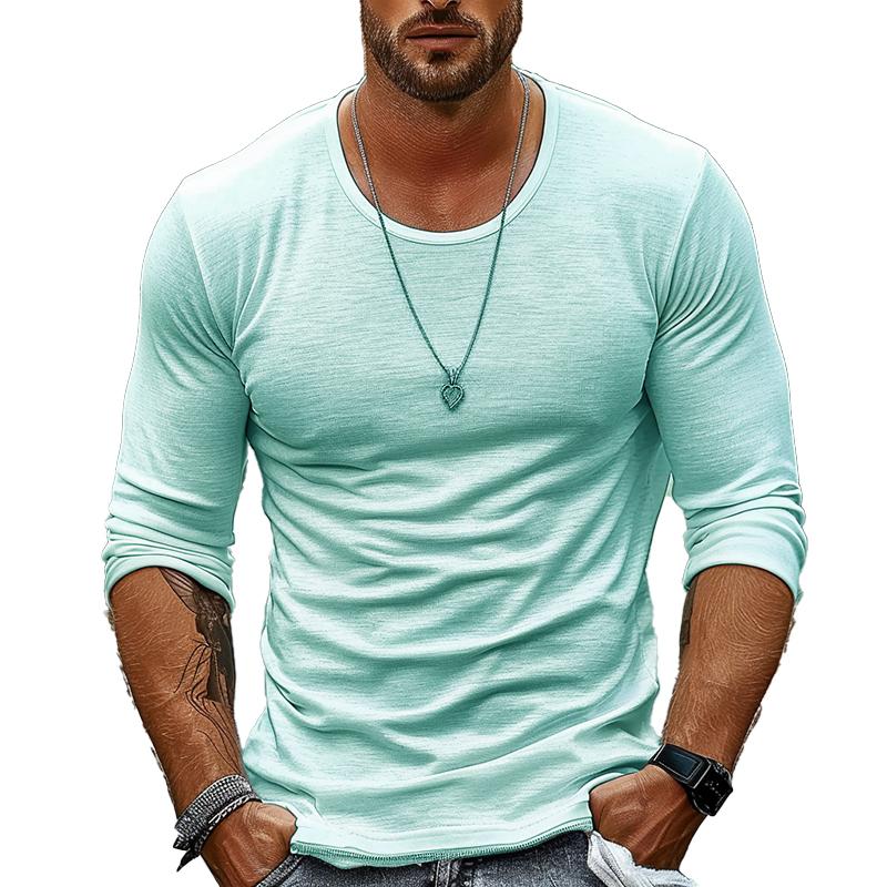 Théo - T-shirt Homme à Manches Longues