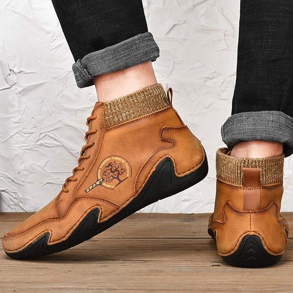 Roy - Baskets en Cuir Vintage pour Hommes