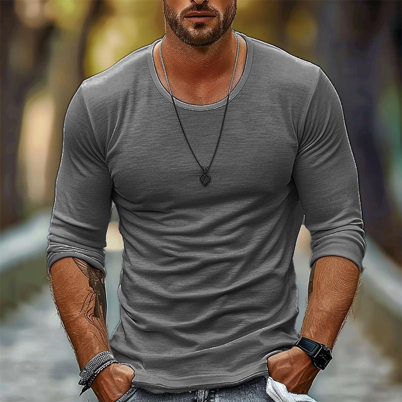 Théo - T-shirt Homme à Manches Longues