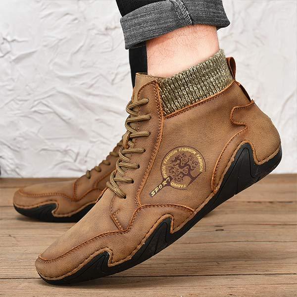 Roy - Baskets en Cuir Vintage pour Hommes