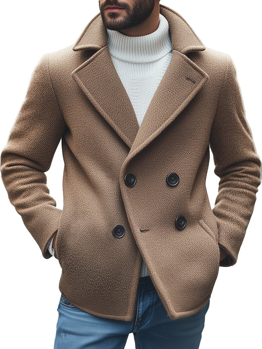 Manteau Retro en Laine pour Homme