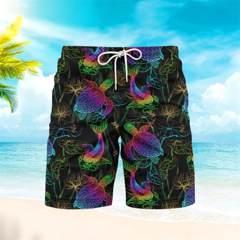 Short de bain imprimé homme été plage