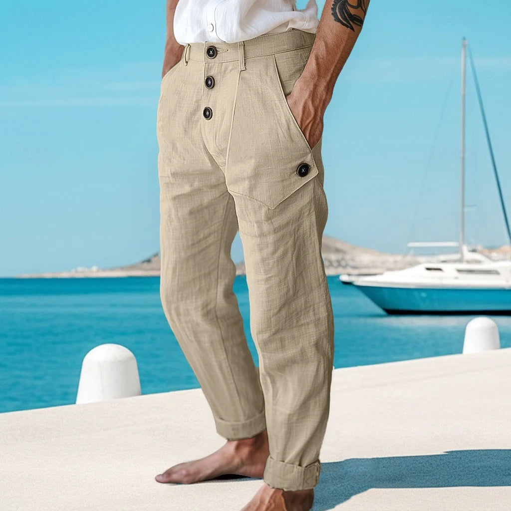 Kevin | Pantalon d'été en lin pour homme