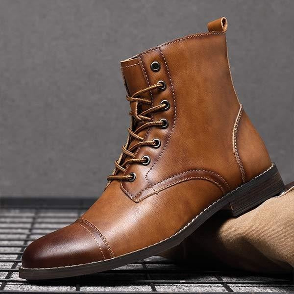 Edward - Bottines En Cuir Vintage