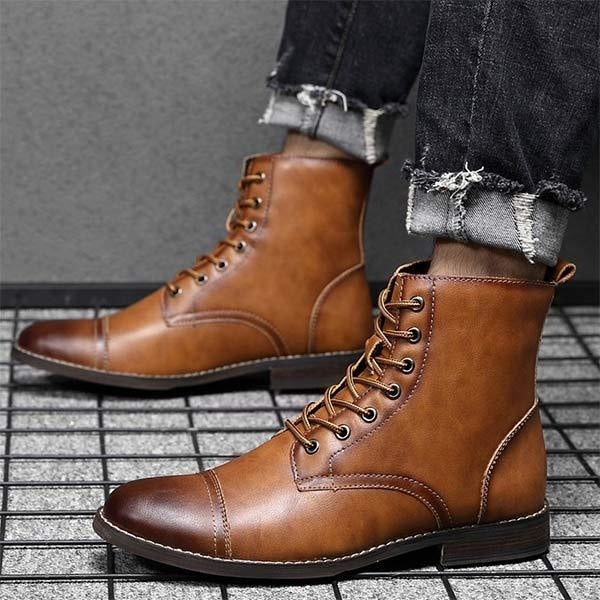 Edward - Bottines En Cuir Vintage