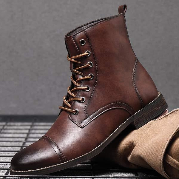 Edward - Bottines En Cuir Vintage