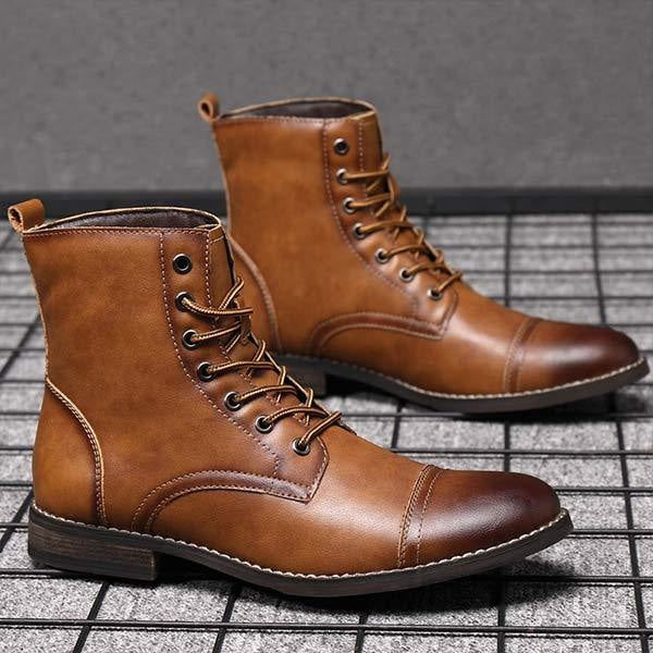 Edward - Bottines En Cuir Vintage