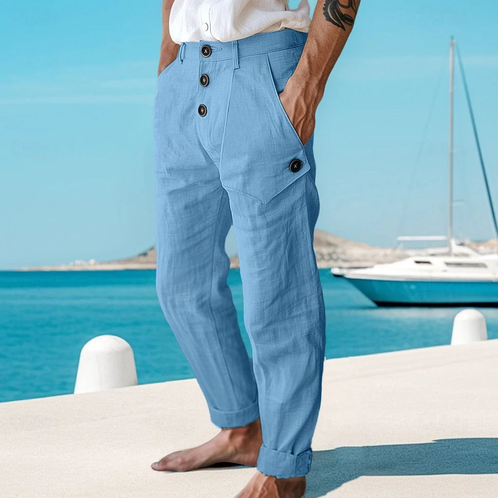 Kevin | Pantalon d'été en lin pour homme