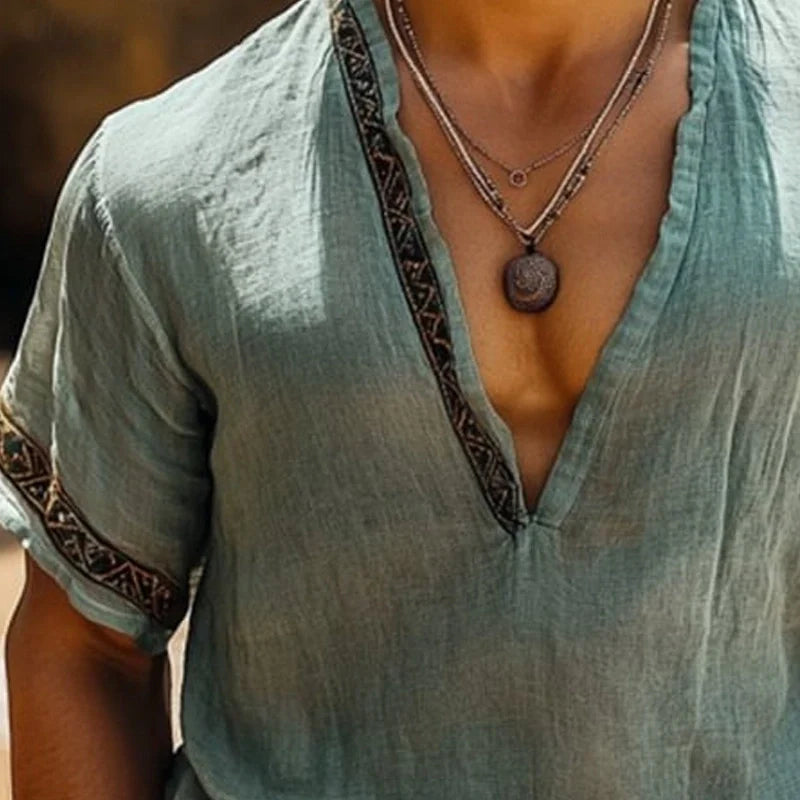 Tristan | Chemise d'été bohème pour homme