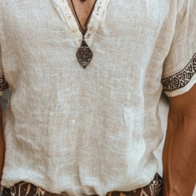 Ilyes | Chemise d'été bohème pour homme