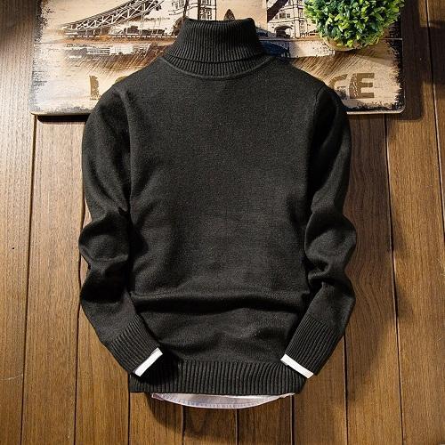 Anthony - Pull à Col Roulé Chaud pour Homme