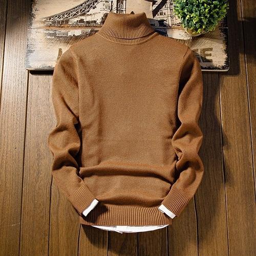Anthony - Pull à Col Roulé Chaud pour Homme