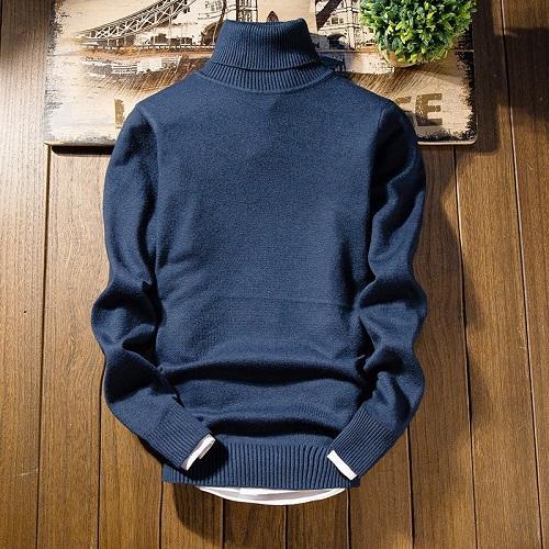 Anthony - Pull à Col Roulé Chaud pour Homme