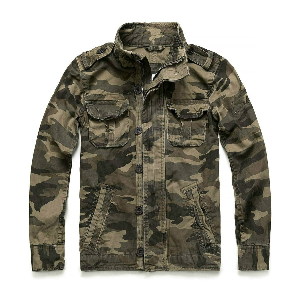 Homme Élitaire - Veste militaire camouflage
