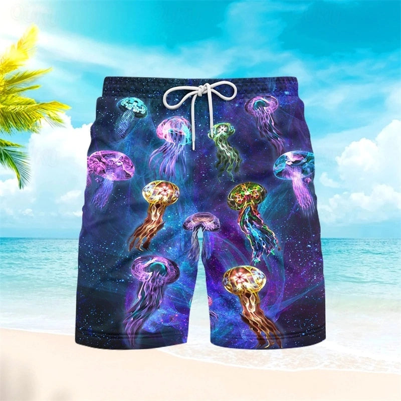 Short de bain rayé dégradé homme été