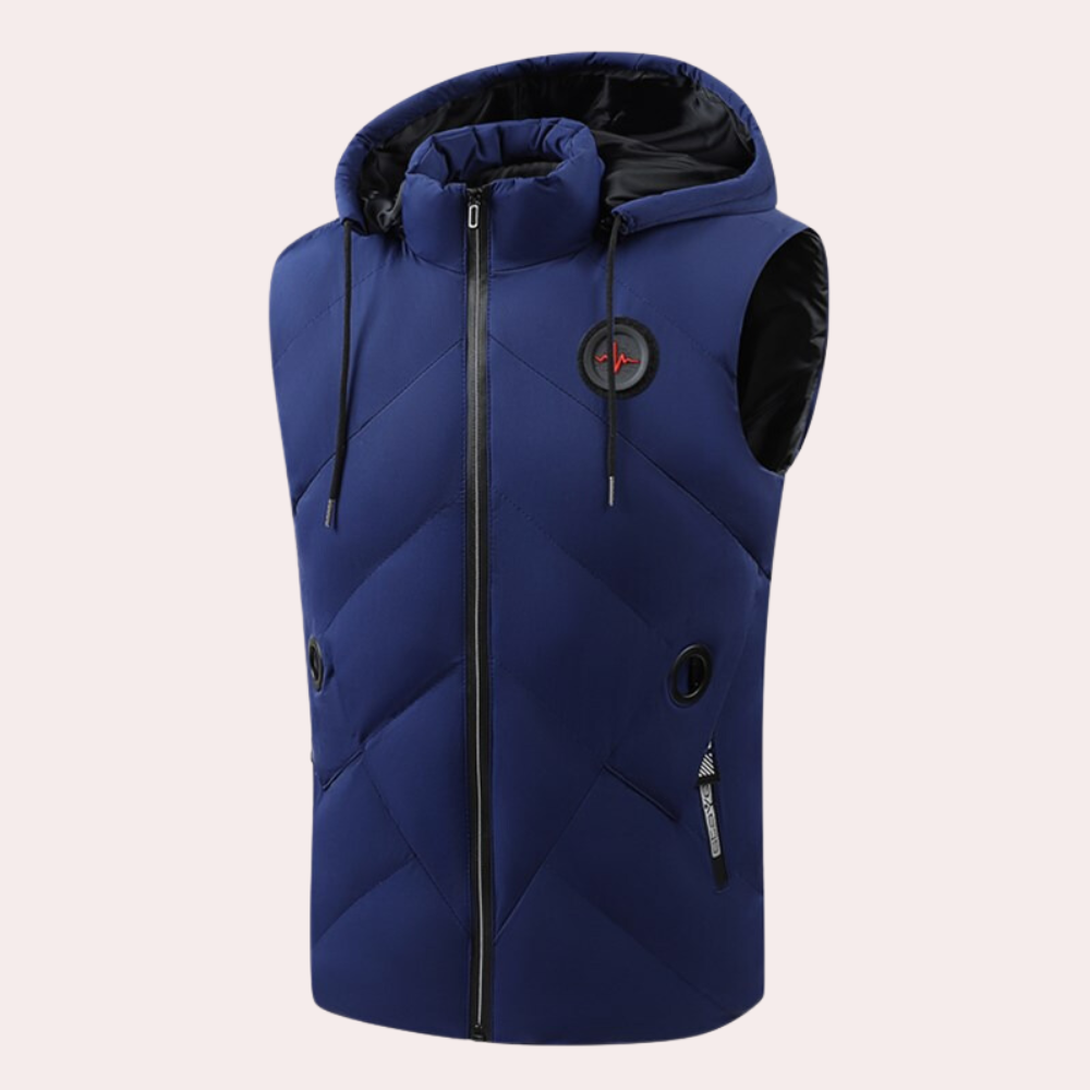 Victor | Gilet chaud à capuche pour hommes