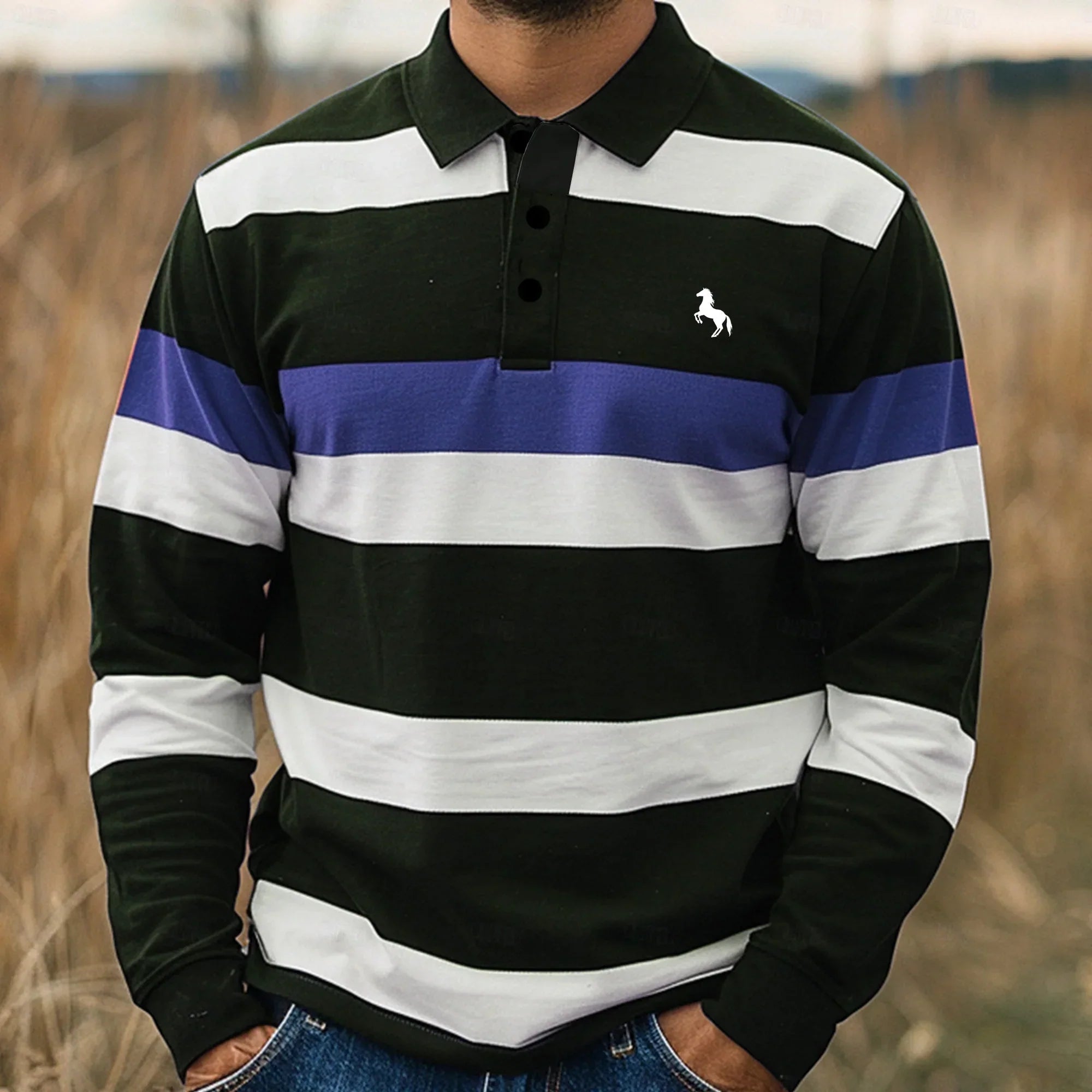 Polo Homme Été Respirant Élégant