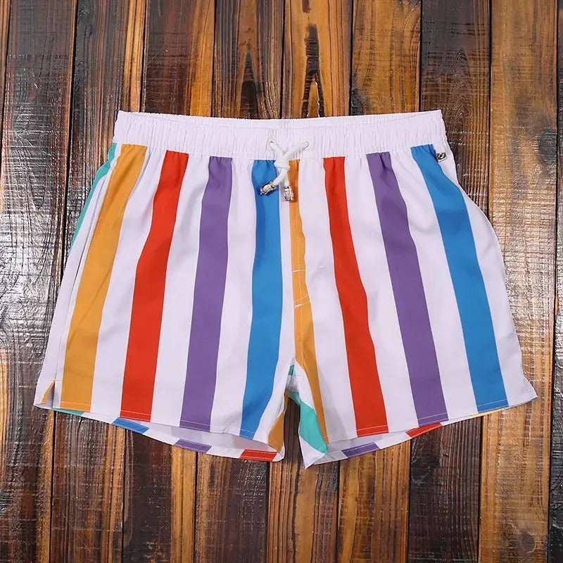 Shorts de bain pour hommes à rayures - Mode et confort