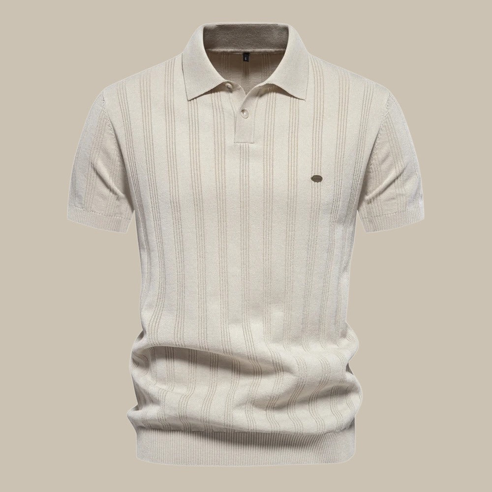 Polo Élégant en Laine Mérinos Homme