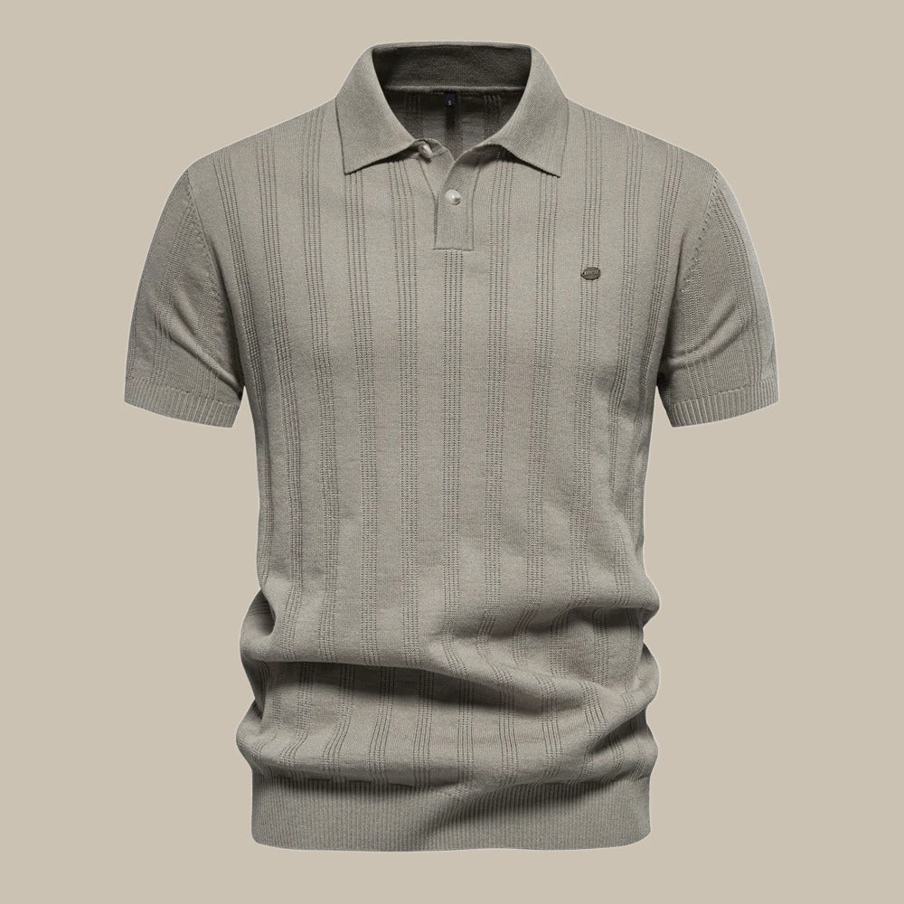 Polo Élégant en Laine Mérinos Homme