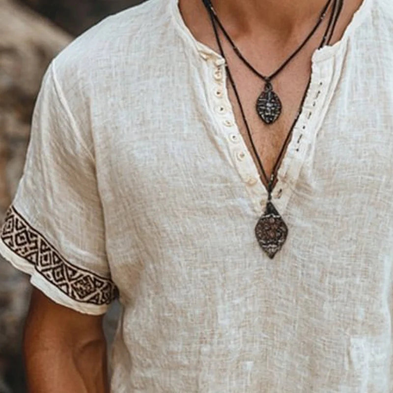 Ilyes | Chemise d'été bohème pour homme