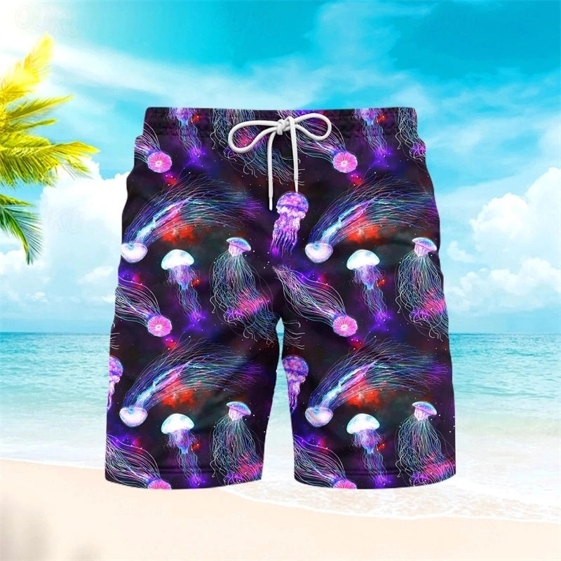 Short de bain rayé dégradé homme été