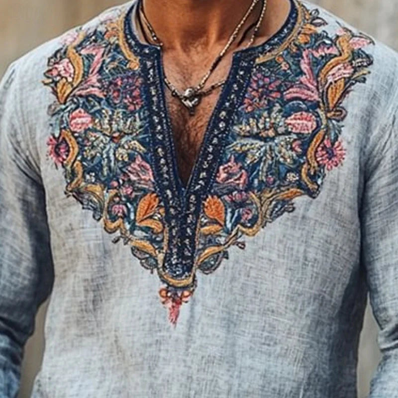 William | Chemise d'été bohème pour homme