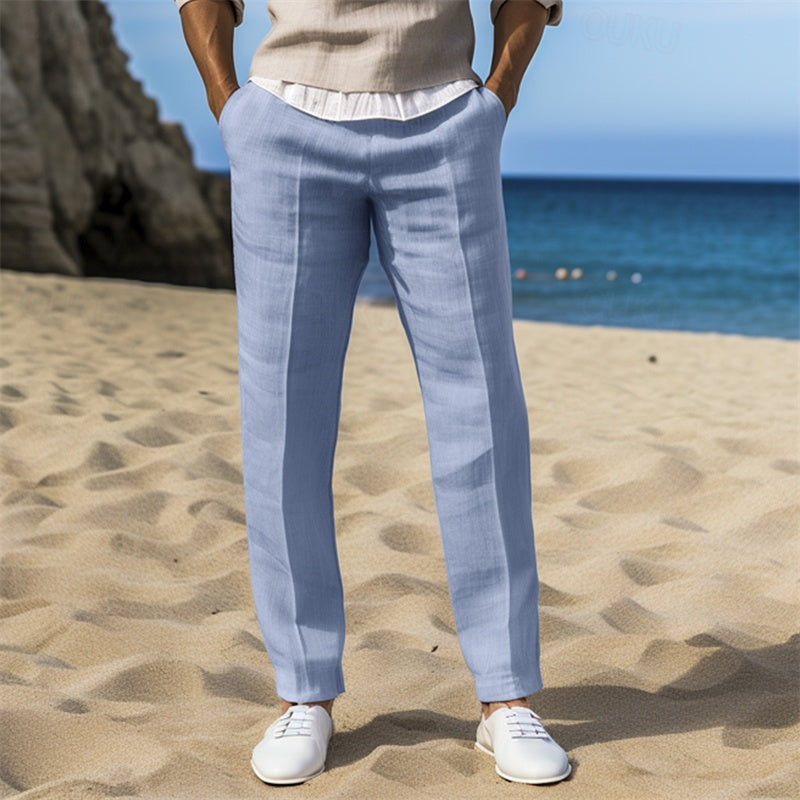 Pierre – Pantalon D'Été En Lin Pour Homme