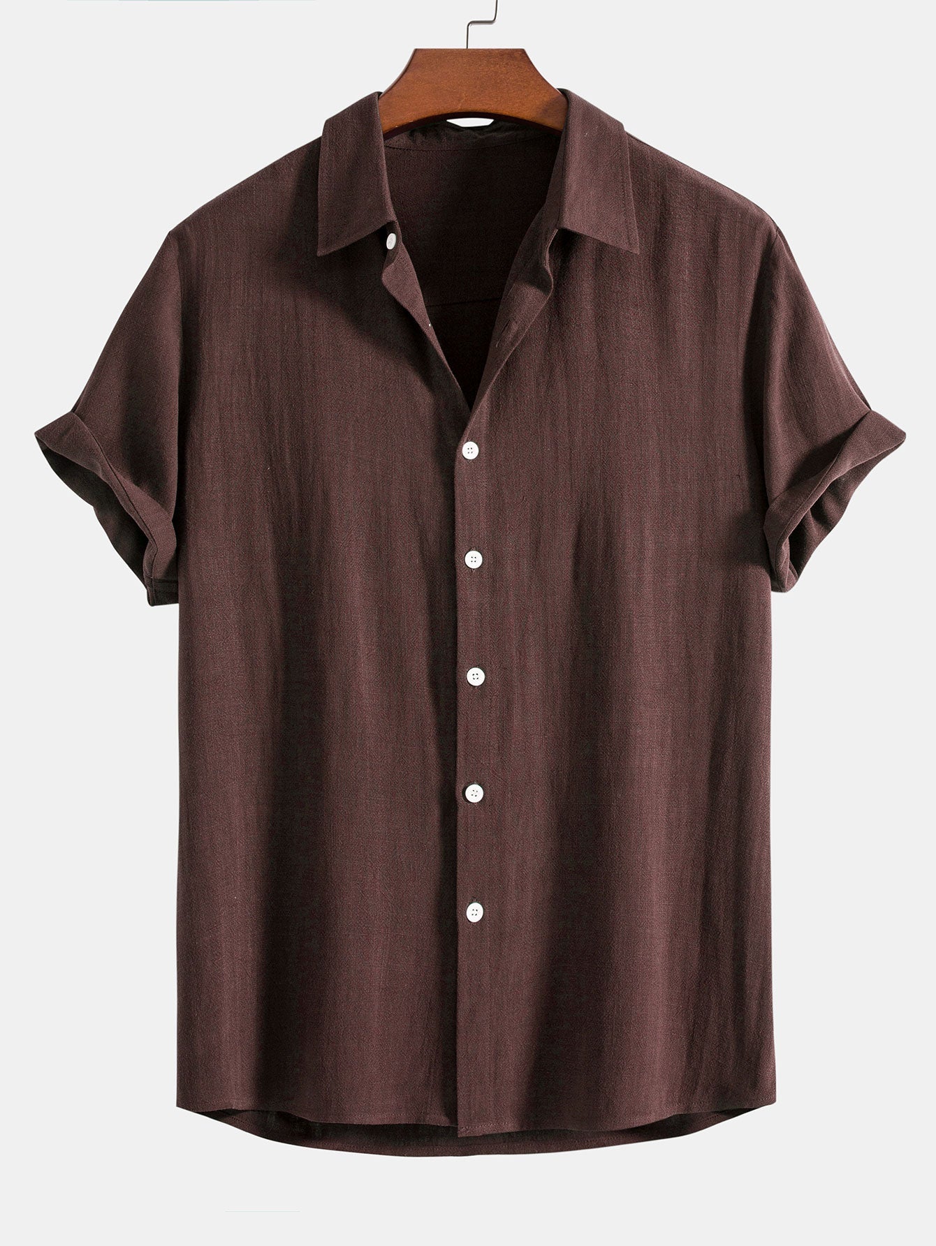 Chemise d'Été en Lin Décontractée pour Homme