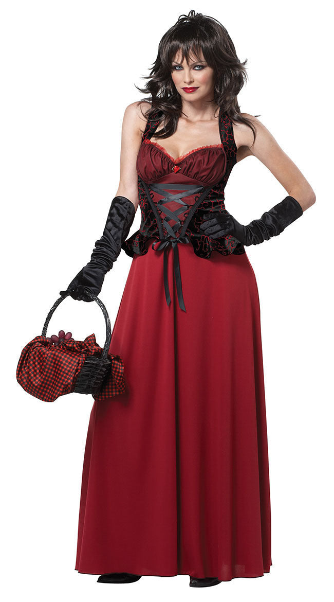 Costume d'Halloween : robe de conte de fées avec cape