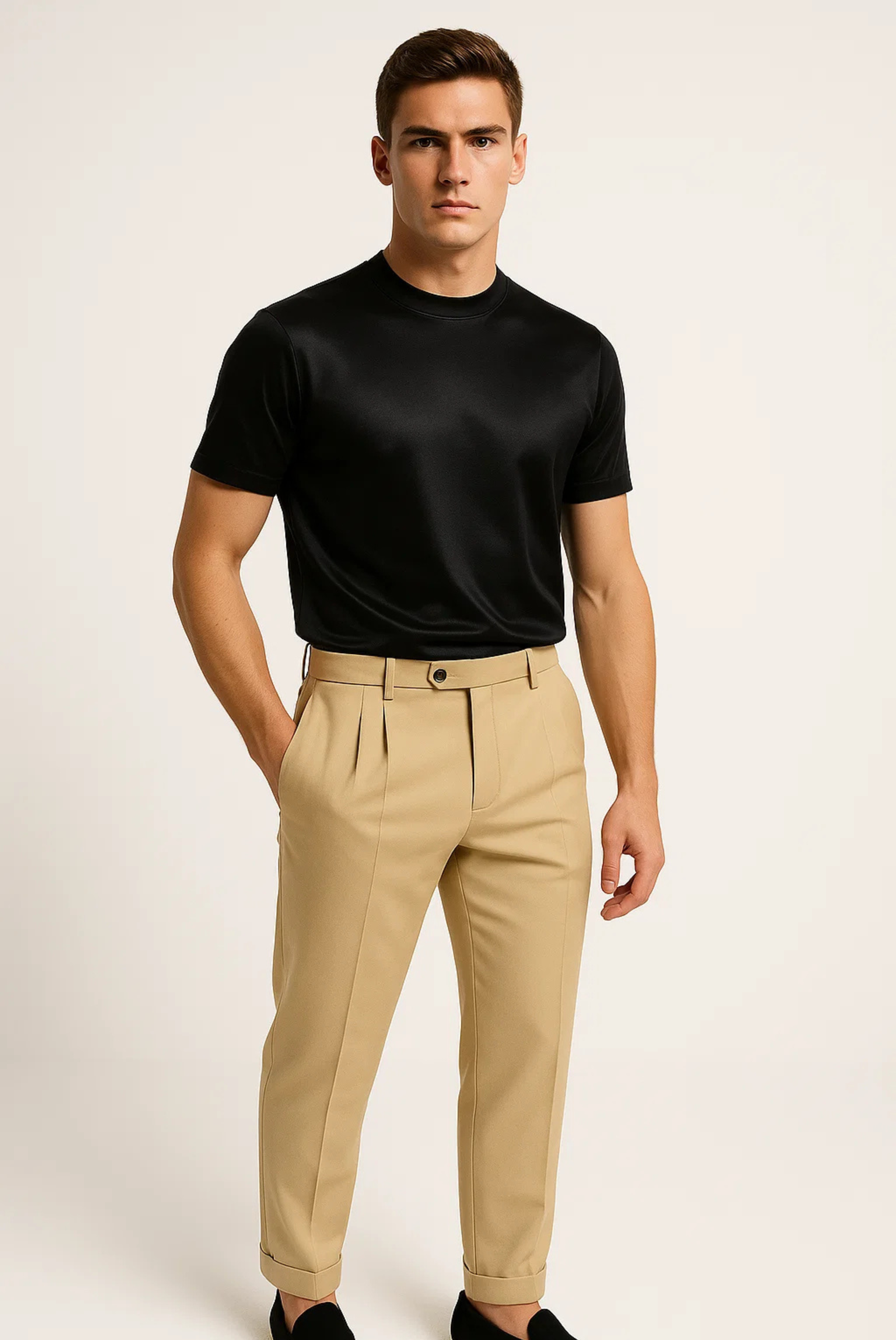 T-shirt Noir Élégant