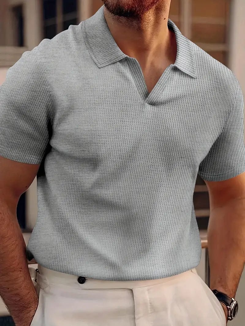Polo Décontracté en Lin pour Homme