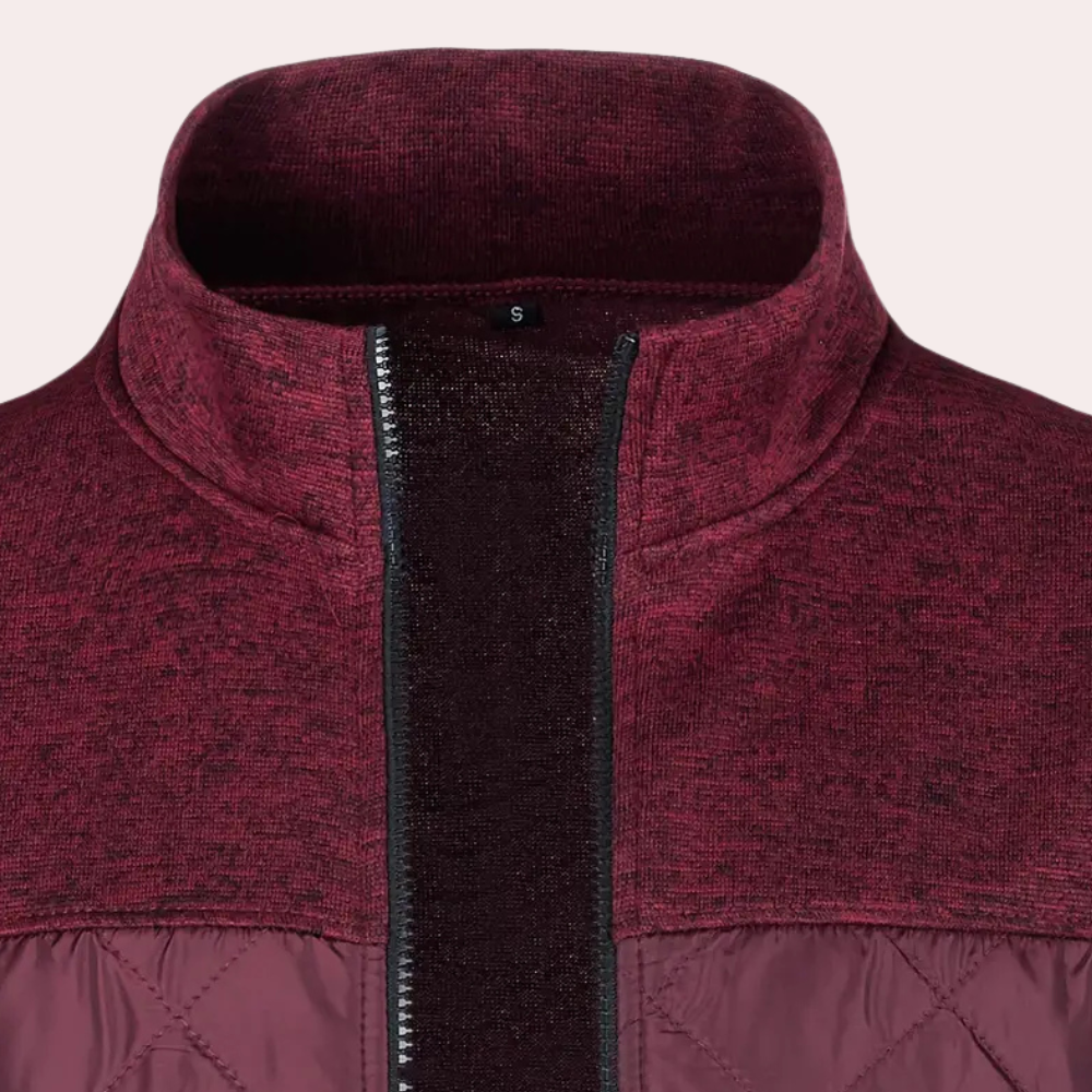 Kylian | Cardigan moderne pour homme avec fermeture éclair