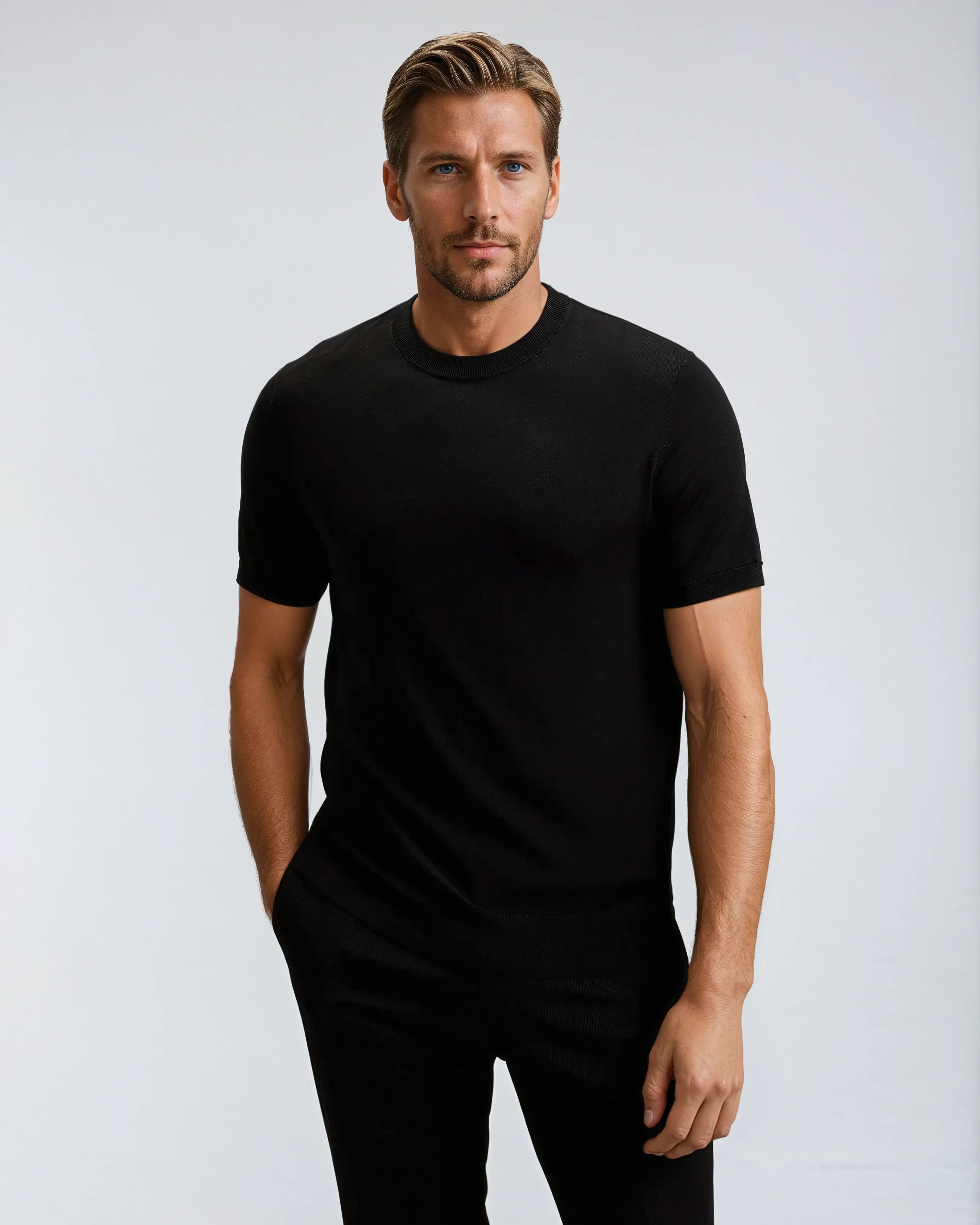 T-shirt en cachemire doux de luxe