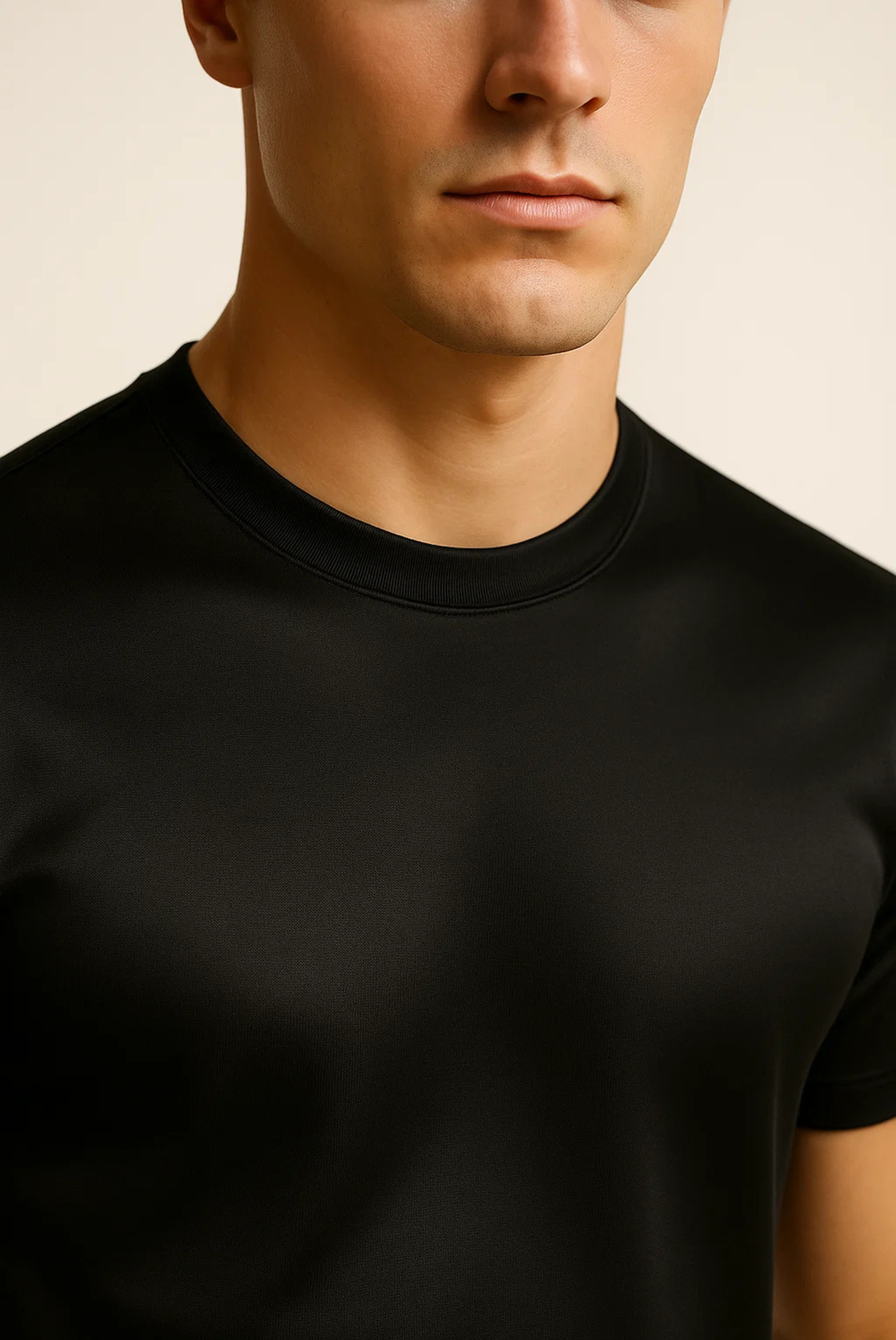 T-shirt Noir Élégant