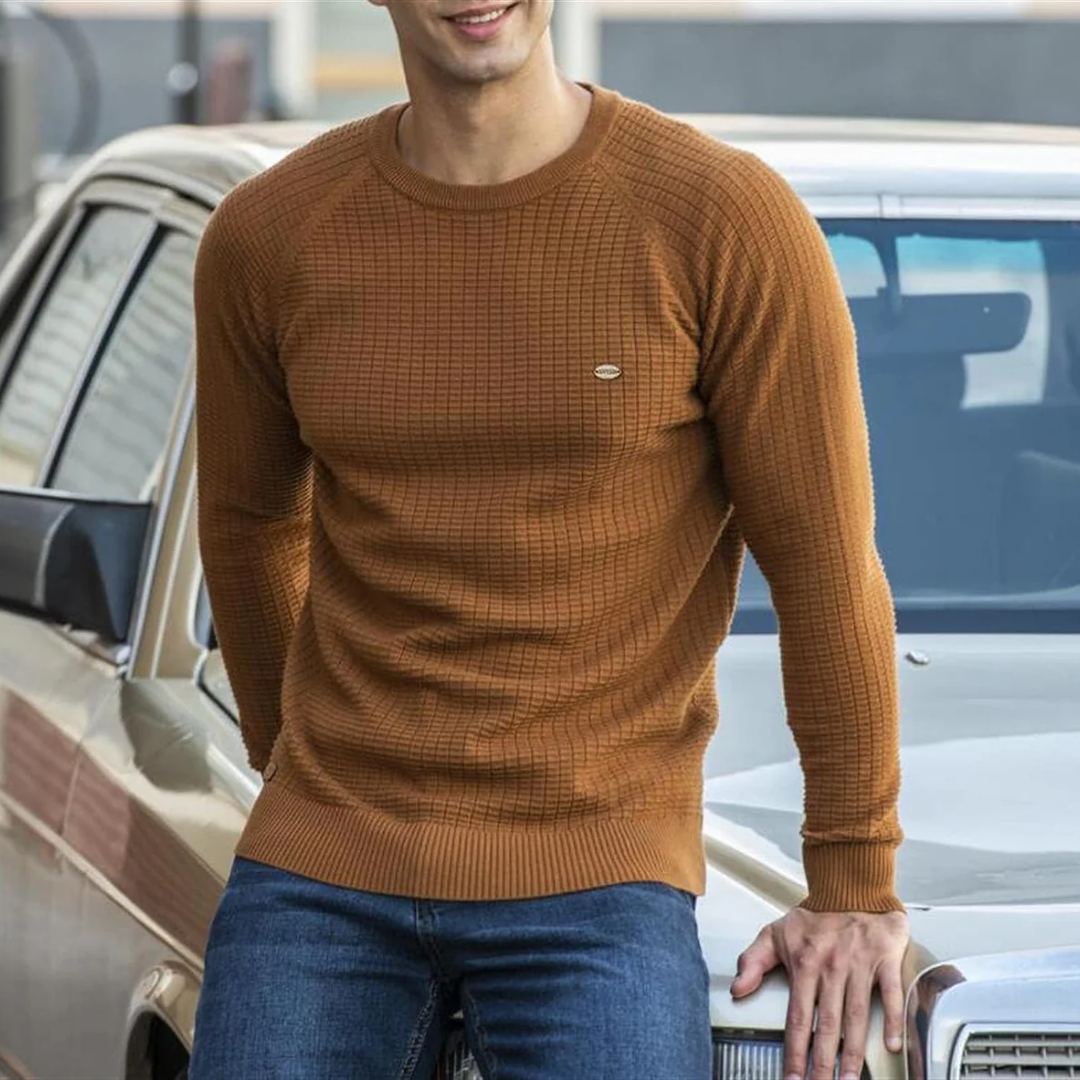 Ethan | Pull chaud col rond élégant pour homme
