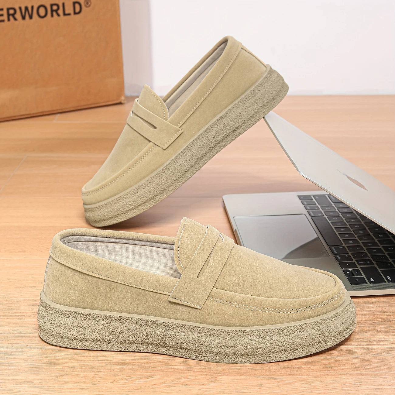 Gaston | Mocassins en daim