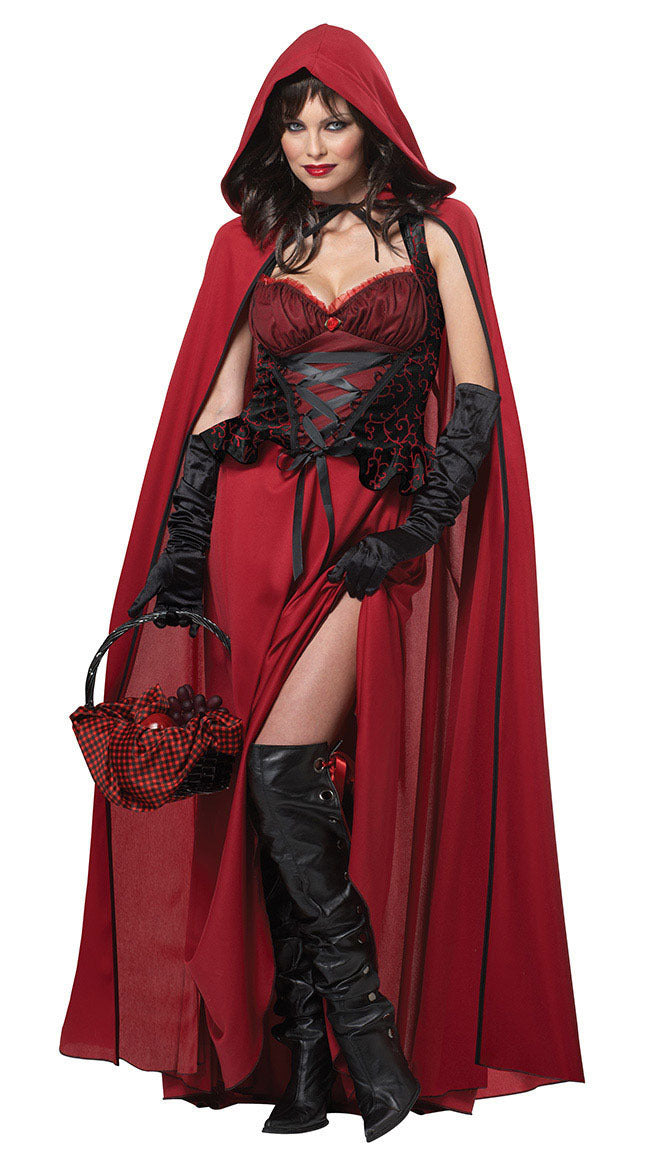 Costume d'Halloween : robe de conte de fées avec cape
