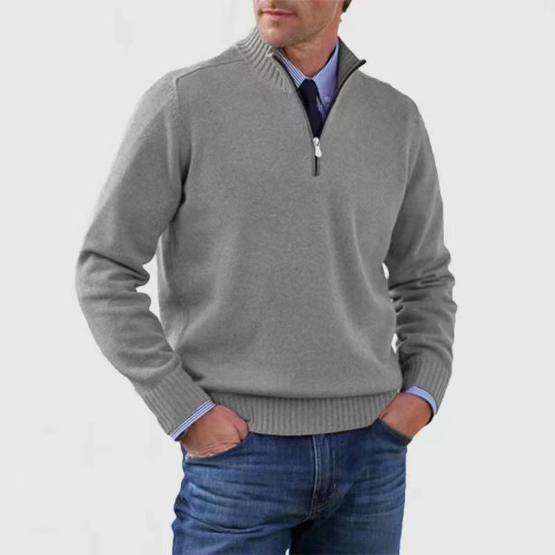 Maxime | Pull à demi-zip élégant pour homme