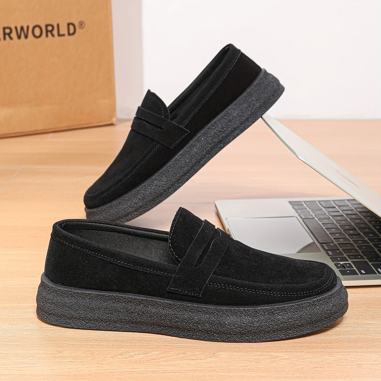 Gaston | Mocassins en daim