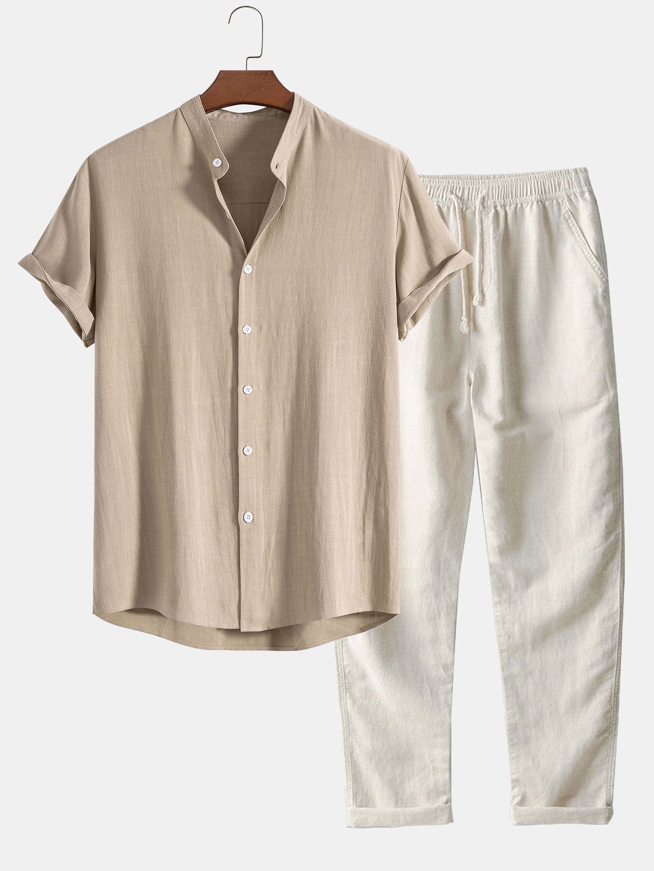 Ensemble en Lin Décontracté pour Homme