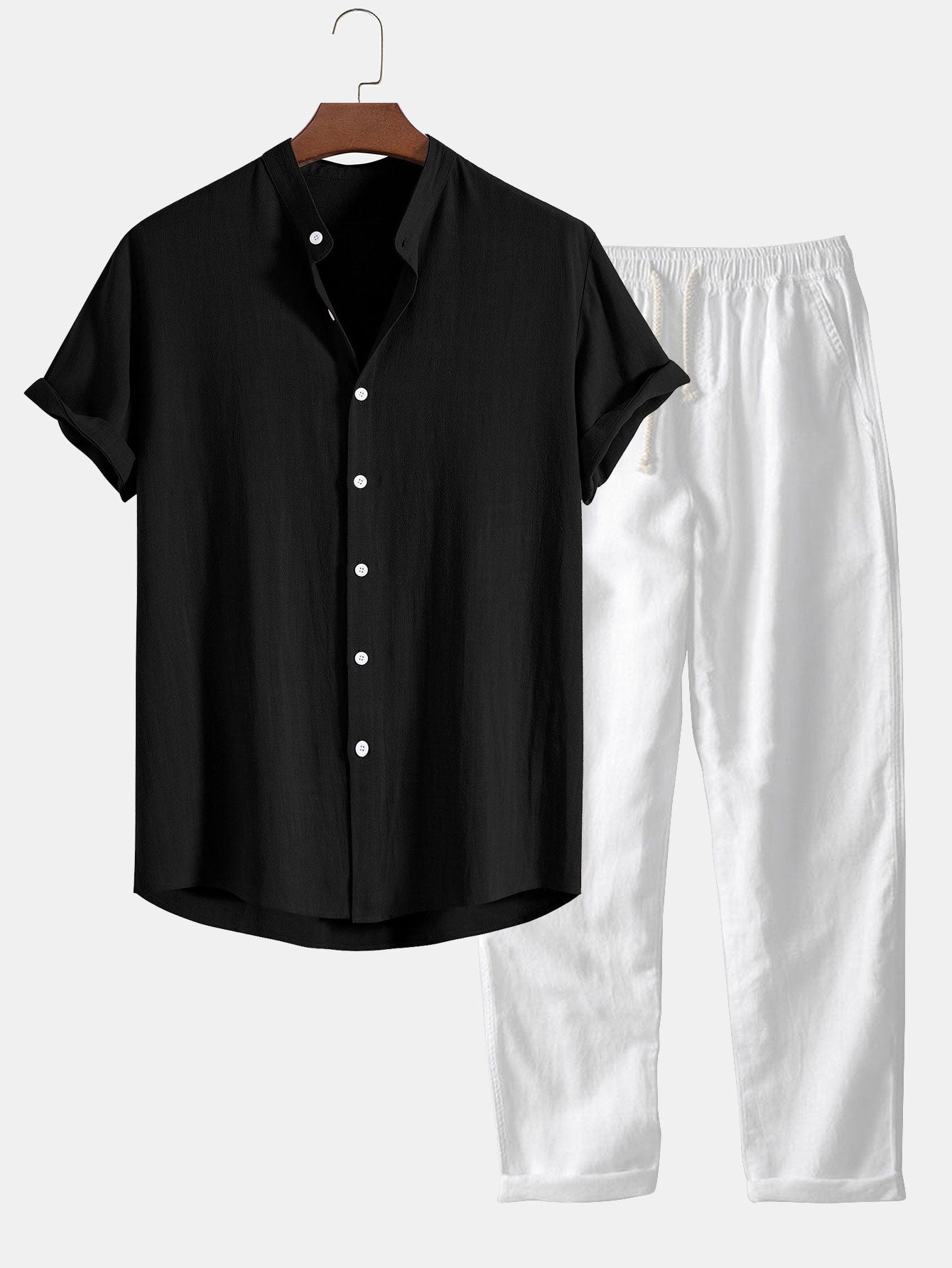 Ensemble en Lin Décontracté pour Homme