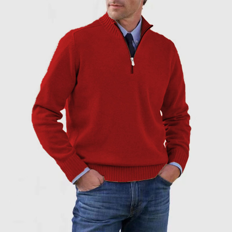 Maxime | Pull à demi-zip élégant pour homme