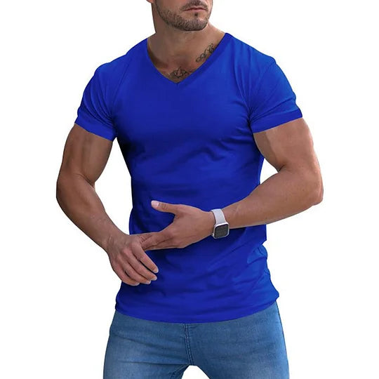 Alexandre – T-shirt Slim-Fit à Col V pour Homme