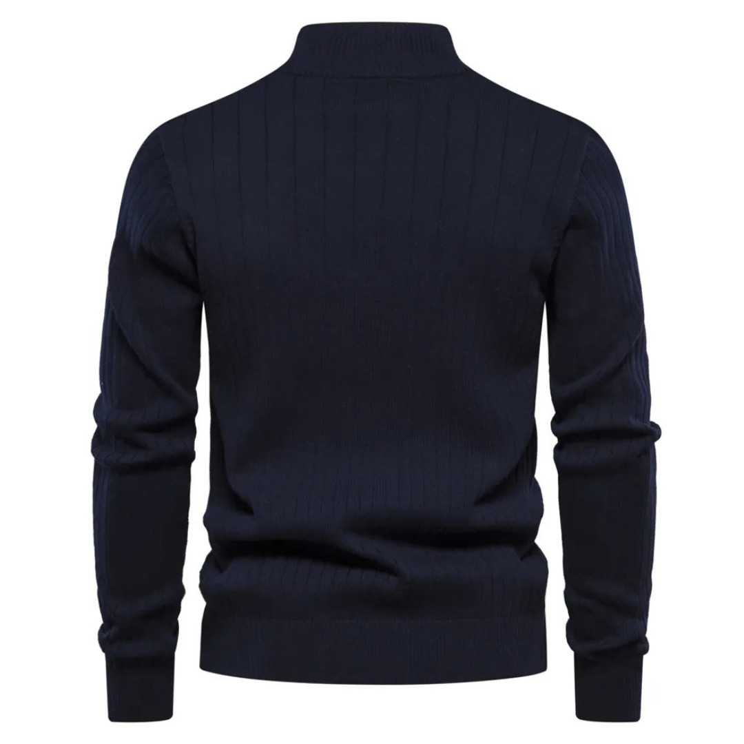 Tom | Pull à col zippé manches longues pour homme